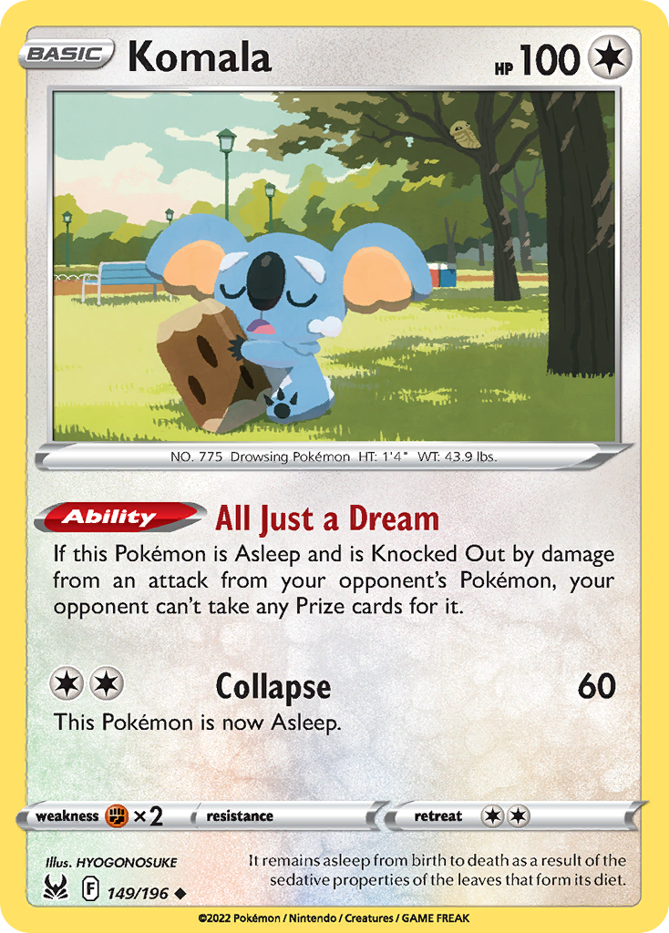 Komala 149/196 Lost Origin English card