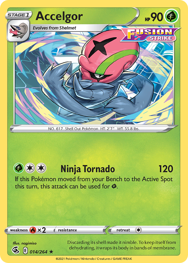 Accelgor 14/264 Fusion Strike English Pokémon card