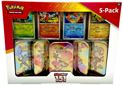 151 Mini Tin 5-Pack English Pokémon TCG product