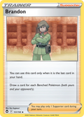 Brandon 151/195 Silver Tempest English card