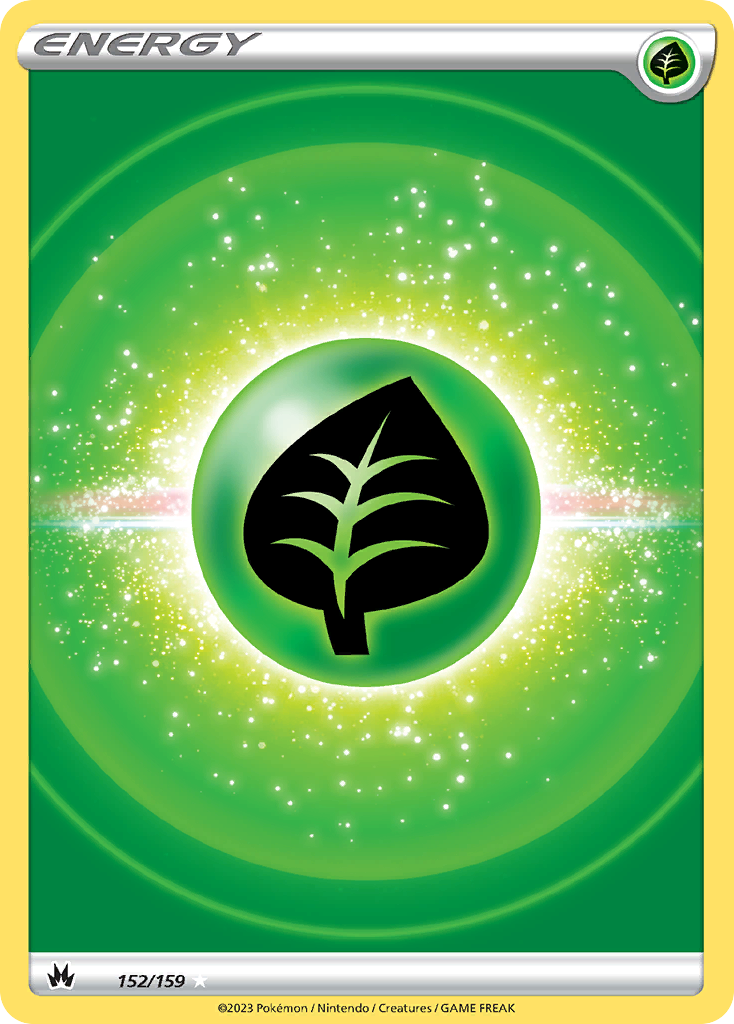 Grass Energy 152/159 Crown Zenith English Pokémon card