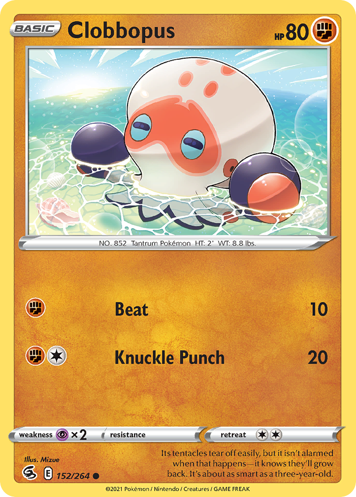 Clobbopus 152/264 Fusion Strike English Pokémon card