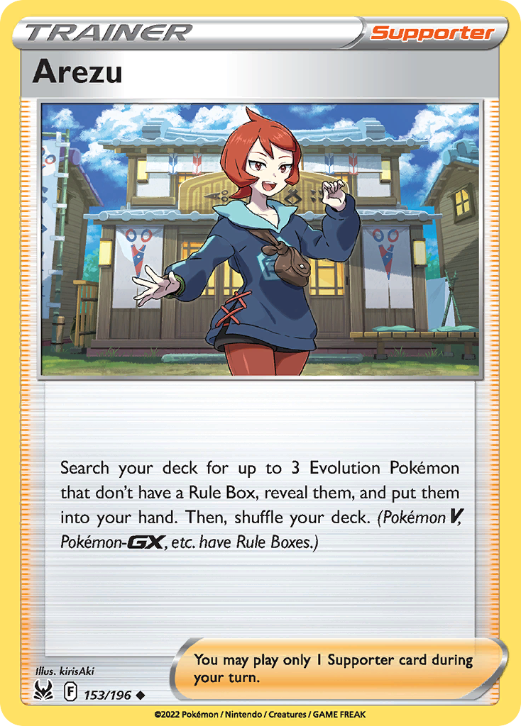 Arezu 153/196 Lost Origin English card