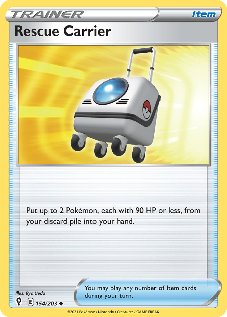 Rescue Carrier 154/203 Evolving Skies English Pokemon card