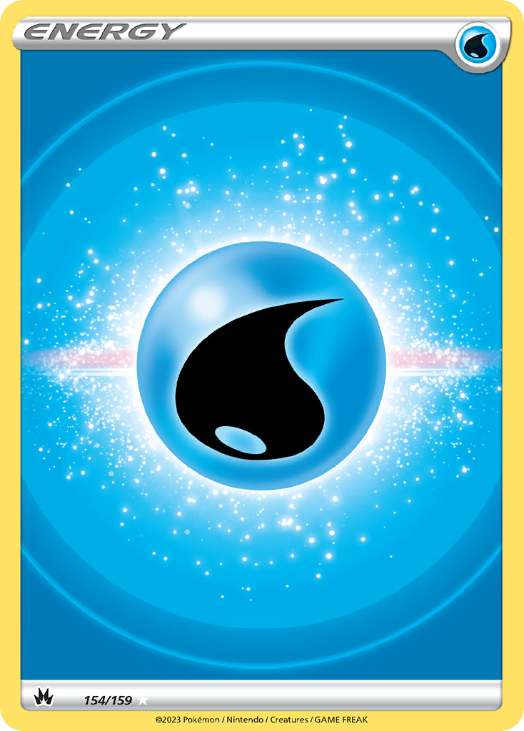 Water Energy 154/159 Crown Zenith English Pokémon card