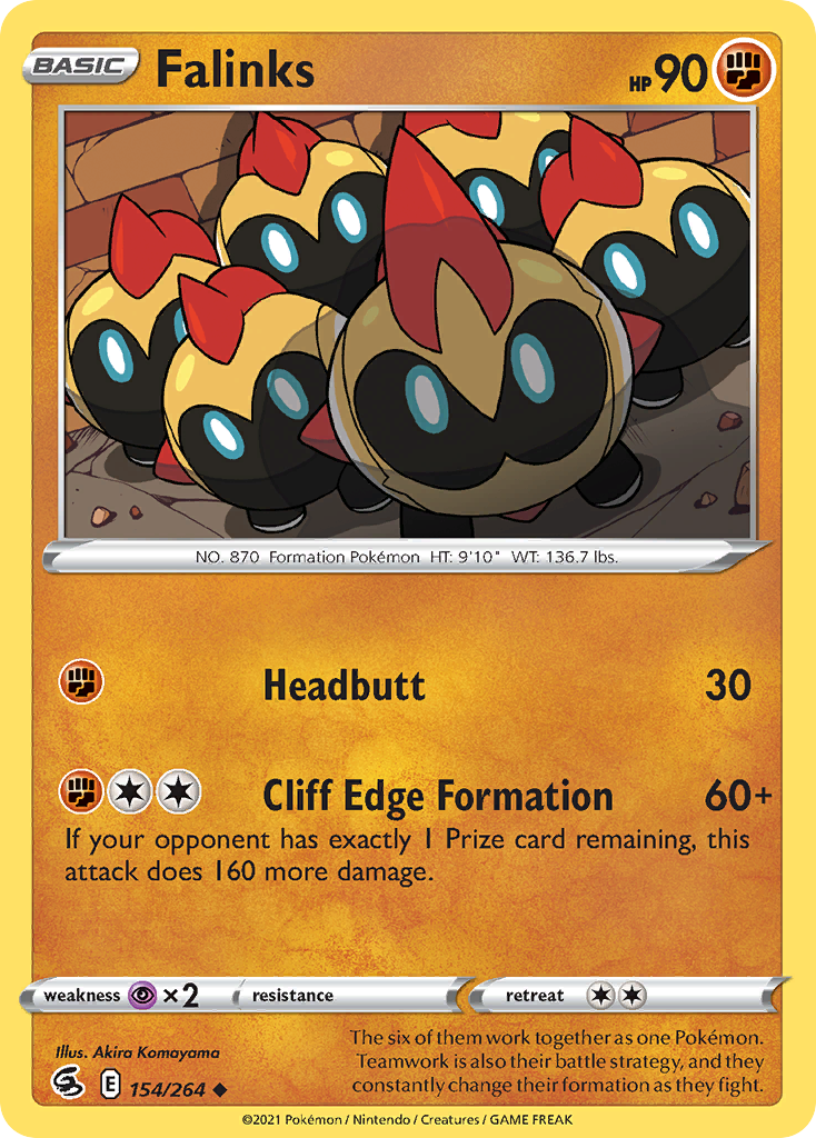 Falinks 154/264 Fusion Strike English Pokémon card