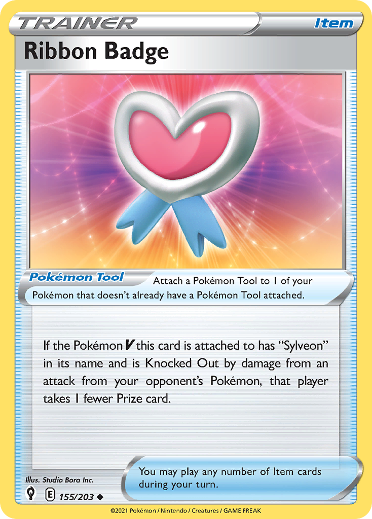Ribbon Badge 155/203 Evolving Skies English Pokemon card