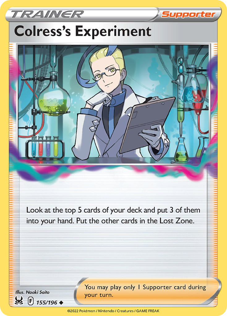 Colress's Experiment 155/196 Lost Origin English Pokémon card