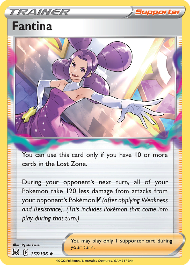 Fantina 157/196 Lost Origin English Pokémon card