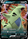 Tyranitar V 158/264 Fusion Strike English card