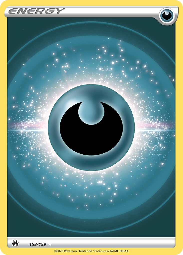 Darkness Energy 158/159 Crown Zenith English Pokémon card