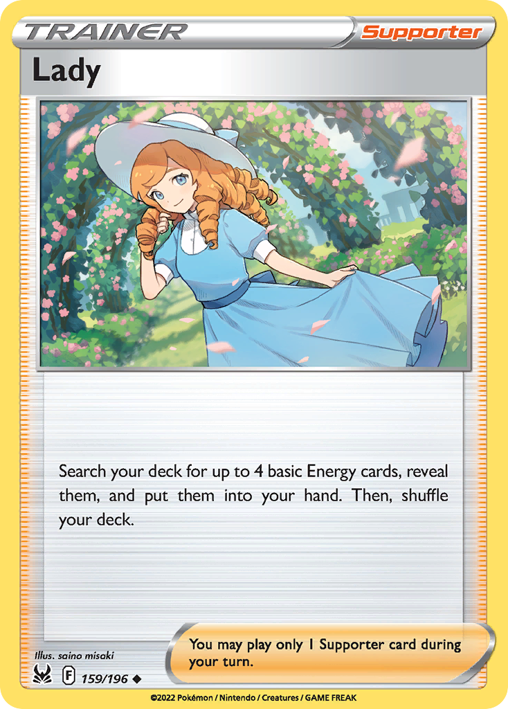 Lady 159/196 Lost Origin English Pokémon card