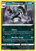 Galarian Obstagoon 161/264 Fusion Strike English Pokémon card