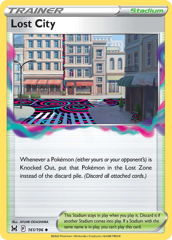 Lost City 161/196 Lost Origin English Pokémon card