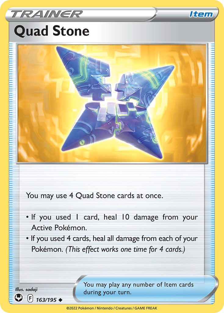 Quad Stone 163/195 Silver Tempest English Pokémon card