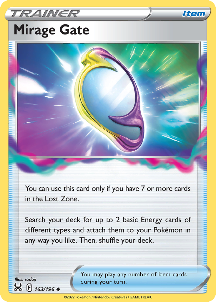 Mirage Gate 163/196 Lost Origin English Pokémon card