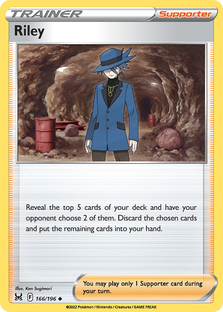 Riley 166/196 Lost Origin English card
