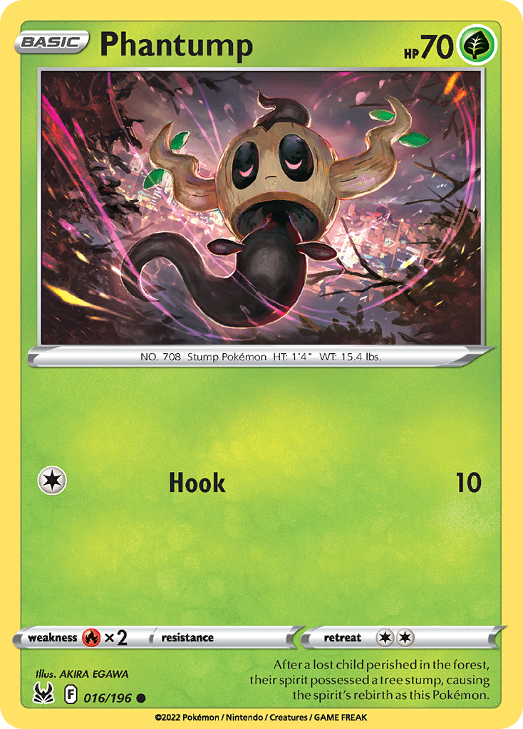 Phantump 16/196 Lost Origin English card