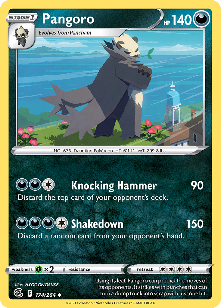 Pangoro 174/264 Fusion Strike English Pokémon card