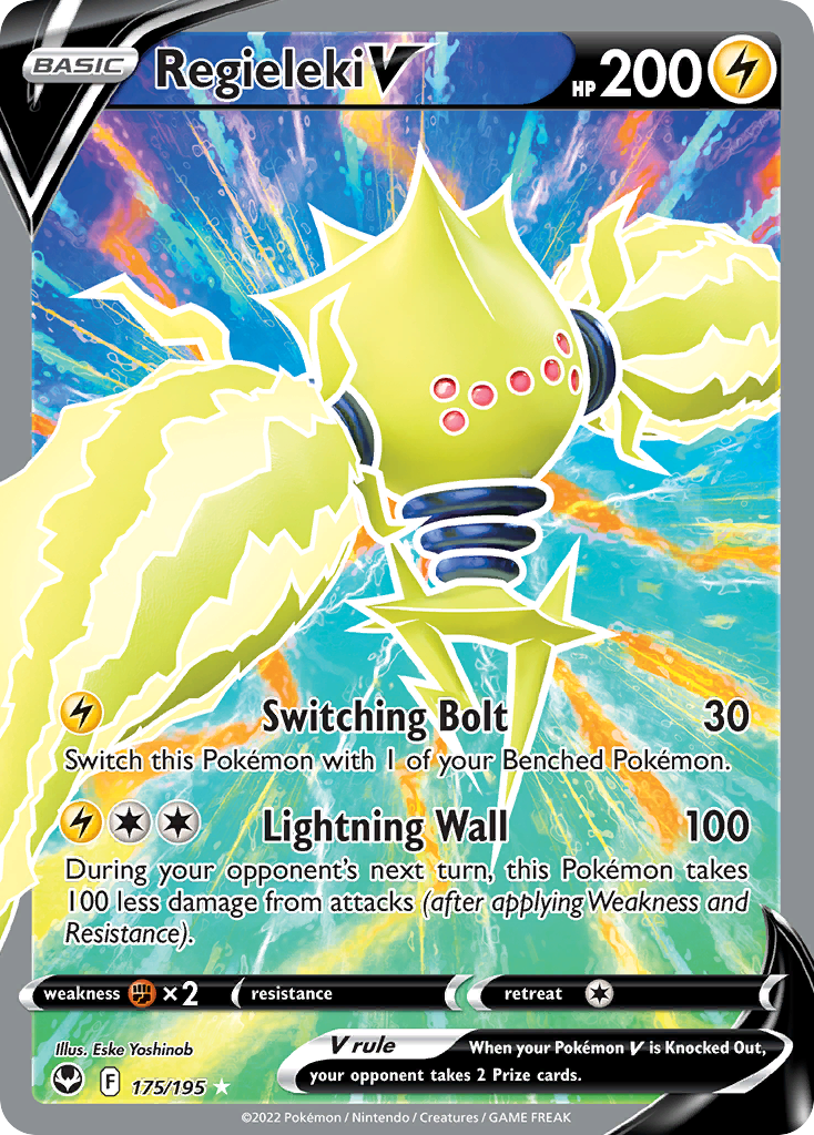 Regieleki V 175/195 Silver Tempest English card
