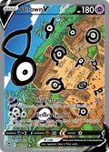 Unown V 177/195 Silver Tempest English Pokémon card