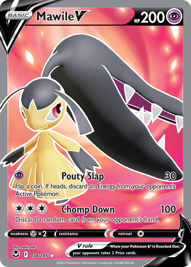 Mawile V 178/195 Silver Tempest English card