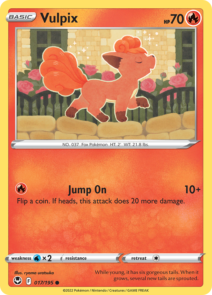 Vulpix 17/195 Silver Tempest English card