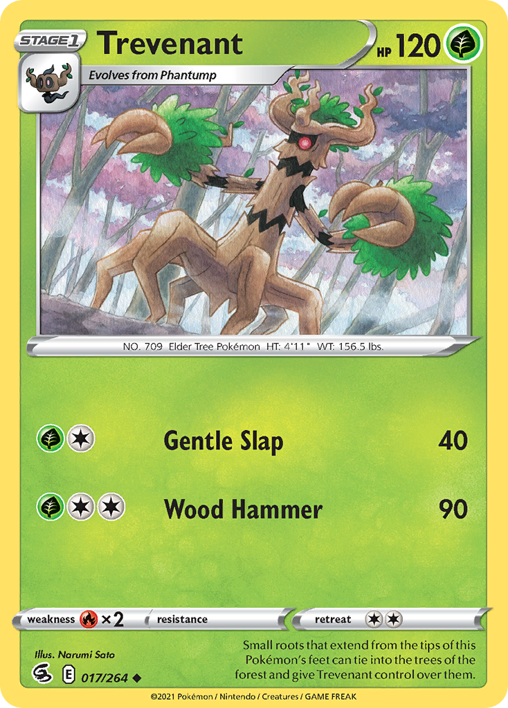 Trevenant 17/264 Fusion Strike English Pokémon card