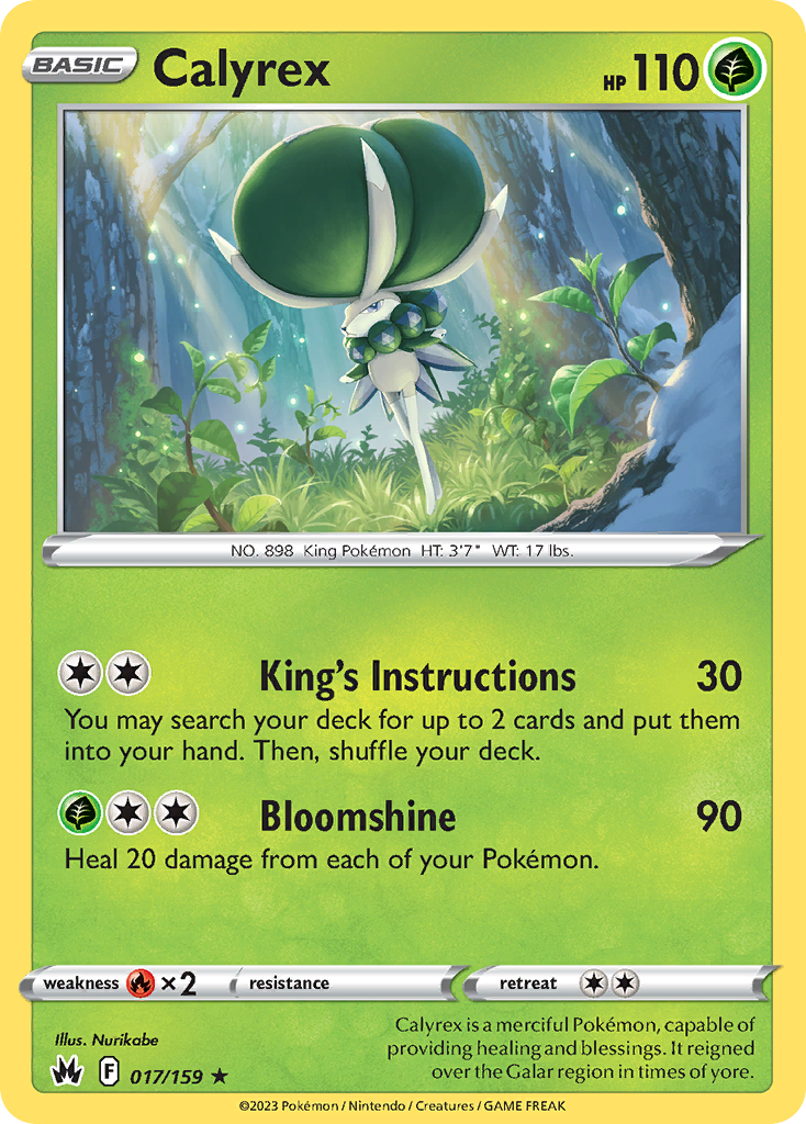 Calyrex 17/159 Crown Zenith English card