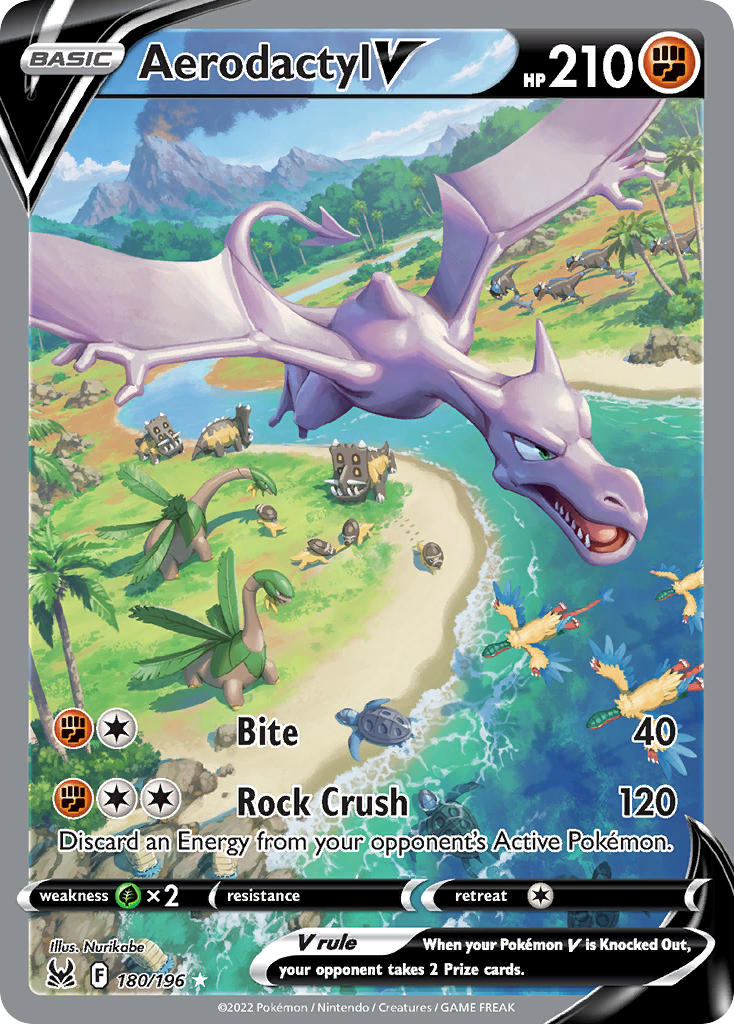 Aerodactyl V 180/196 Lost Origin English Pokémon card