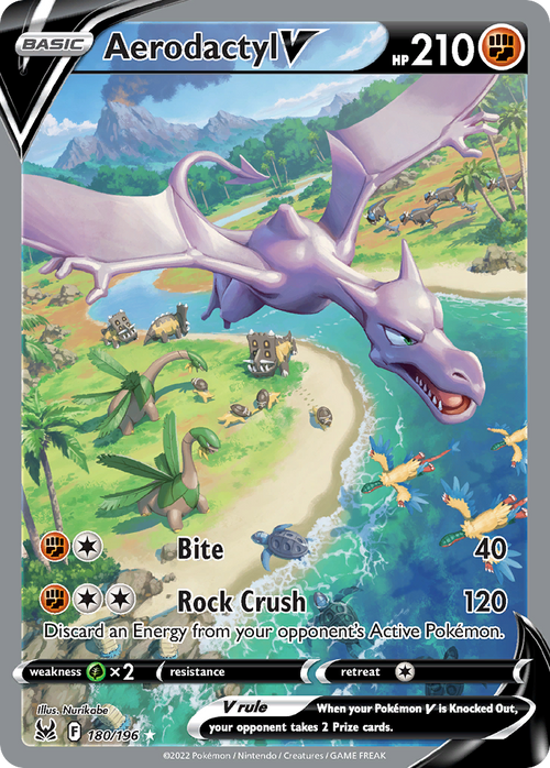 Aerodactyl V 180/196 Lost Origin English card