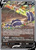 Skuntank V 181/195 Silver Tempest English Pokémon card