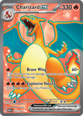 Charizard ex 183/165 151 English Pokémon card artwork