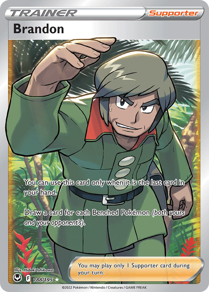 Brandon 188/195 Silver Tempest English card