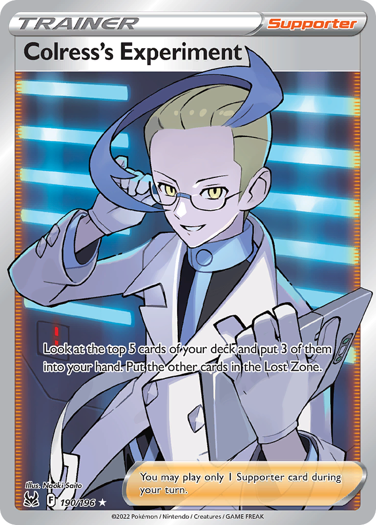 Colress's Experiment 190/196 Lost Origin English Pokémon card