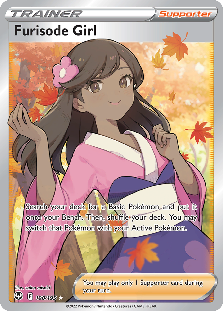 Furisode Girl 190/195 Silver Tempest English Pokémon card