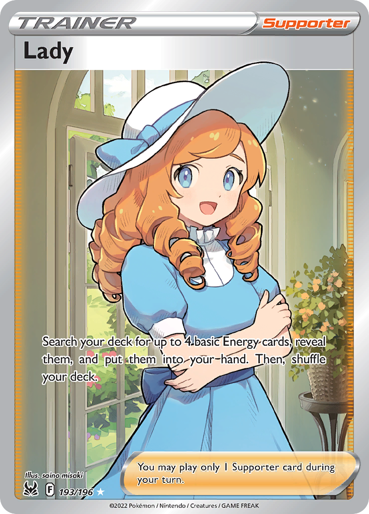 Lady 193/196 Lost Origin English card