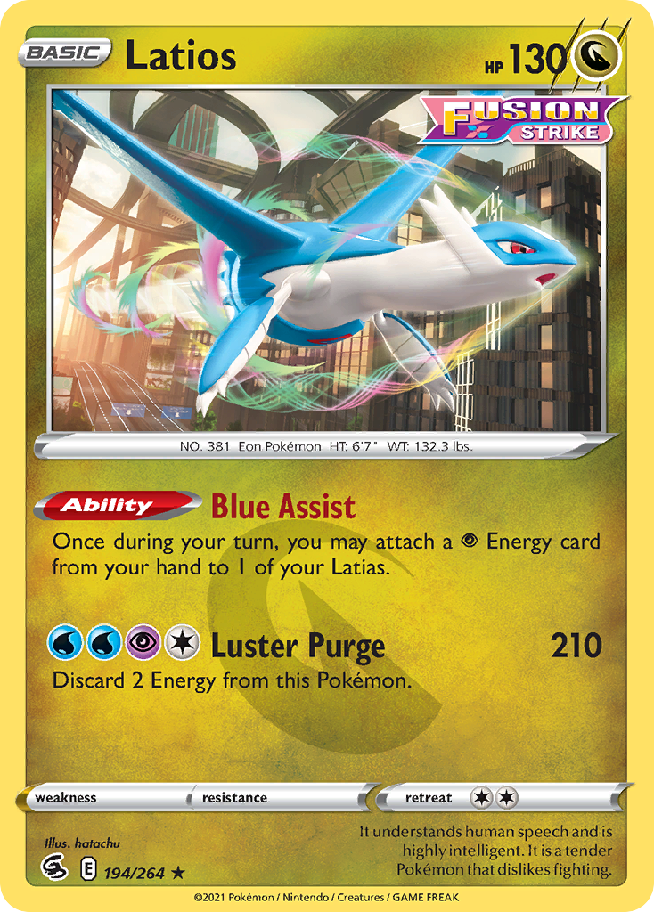 Latios 194/264 Fusion Strike English card