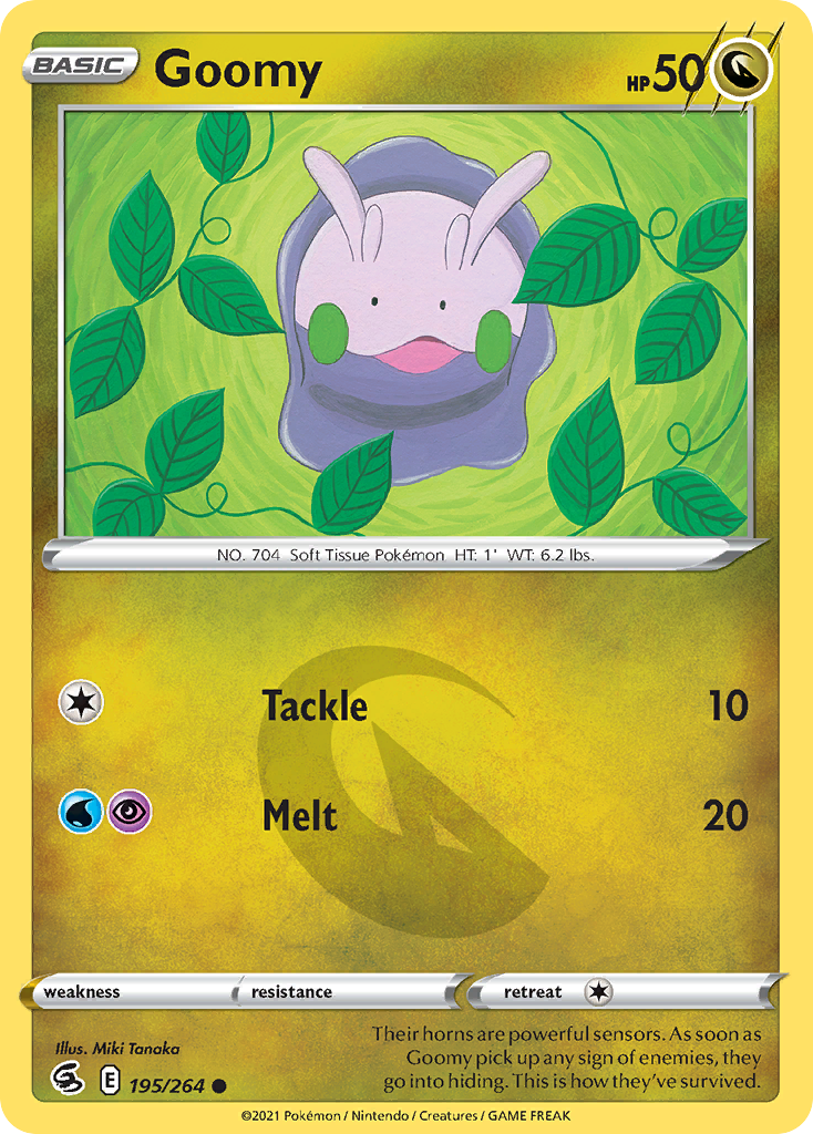 Goomy 195/264 Fusion Strike English Pokémon card