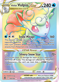 Alolan Vulpix VSTAR 197/195 Silver Tempest English card