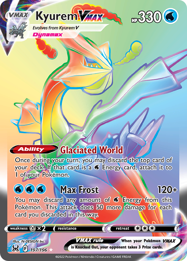 Kyurem VMAX 197/196 Lost Origin English card
