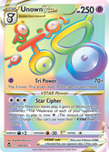 Unown VSTAR 199/195 Silver Tempest English Pokémon card