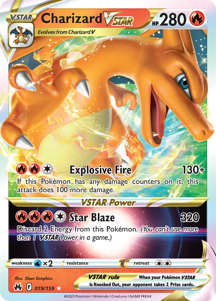 Charizard VSTAR 19/159 Crown Zenith English Pokémon card