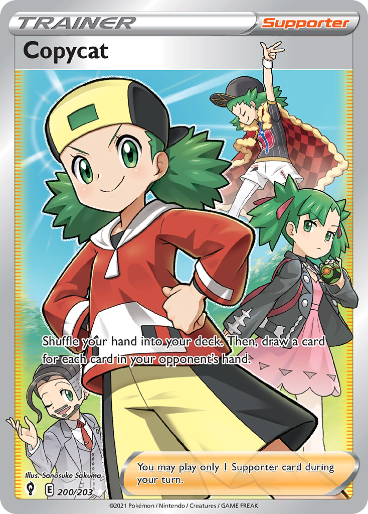 Copycat 200/203 Evolving Skies English Pokemon card