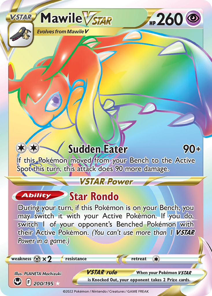 Mawile VSTAR 200/195 Silver Tempest English Pokémon card