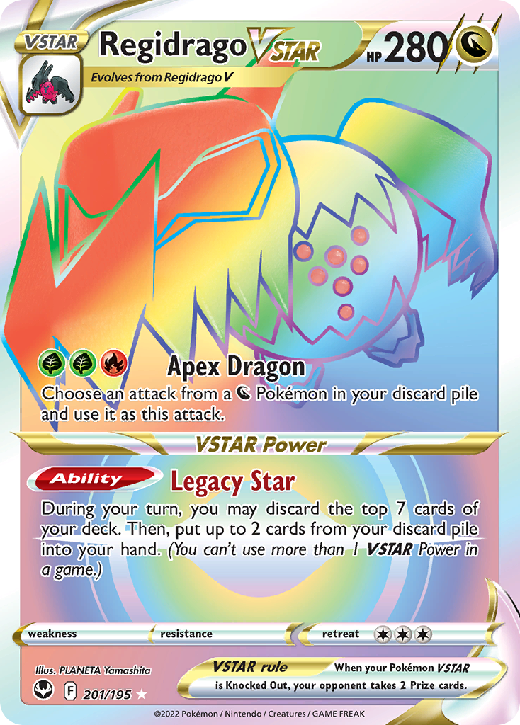 Regidrago VSTAR 201/195 Silver Tempest English card