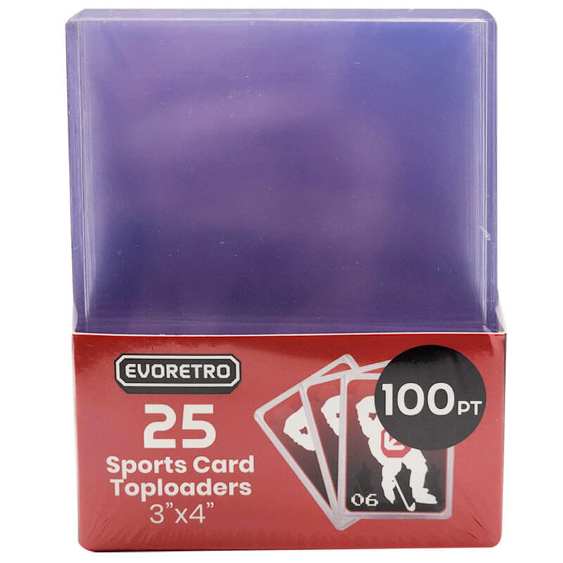 EVORETRO 100pt Toploaders for Thick Cards – exact product image