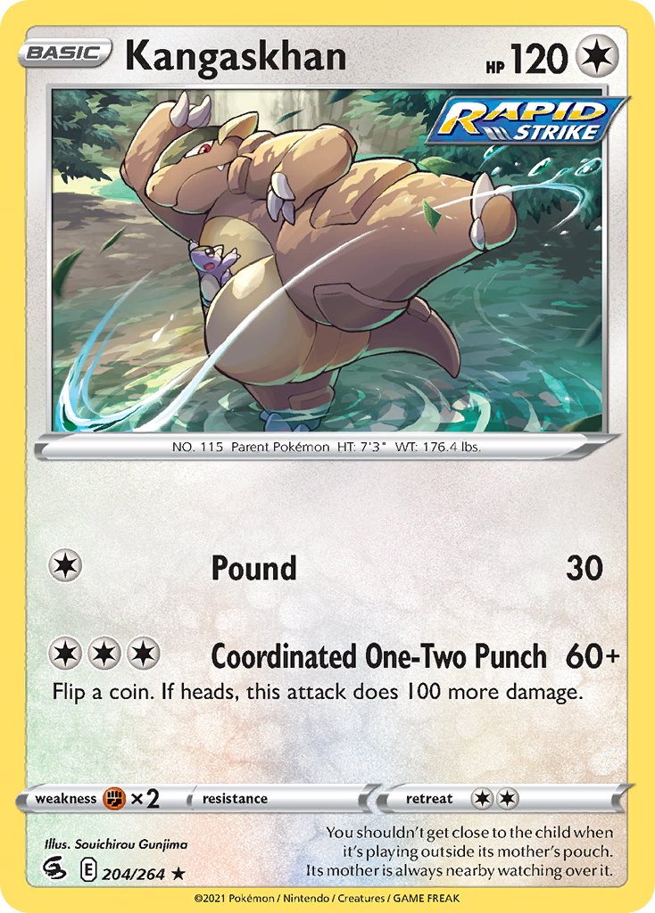 Kangaskhan 204/264 Fusion Strike English card
