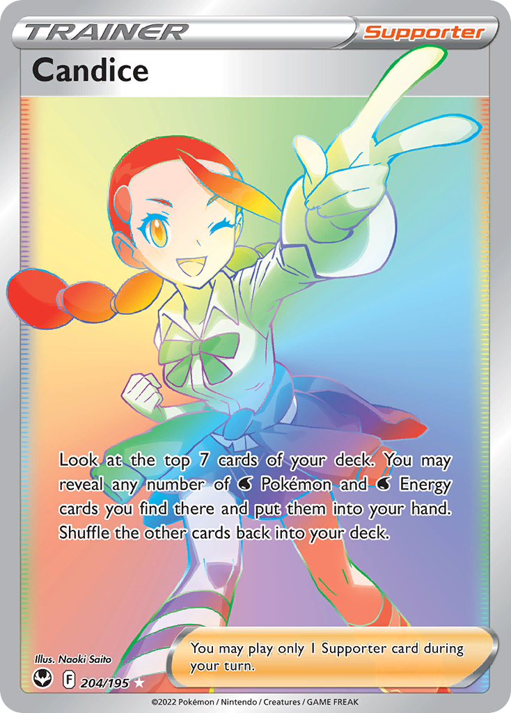 Candice 204/195 Silver Tempest English card