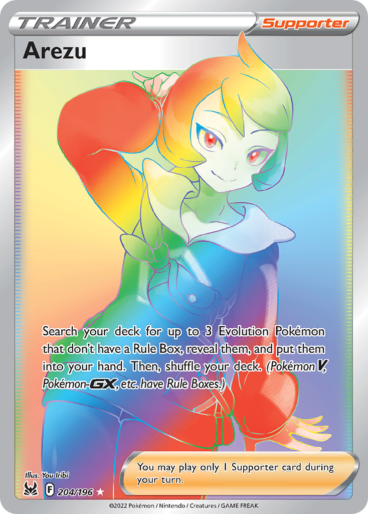 Arezu 204/196 Lost Origin English card